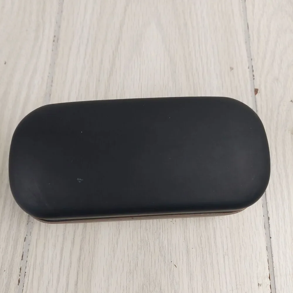 Harley Davidson‎ Hard Eyeglass Sunglasses CASE Clamshell Tan Black Embossed Logo